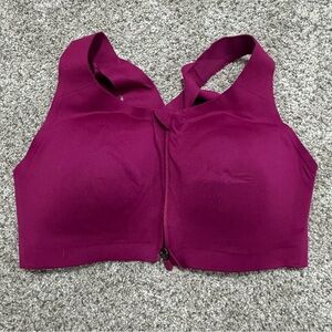 Lululemon front zip sports bra